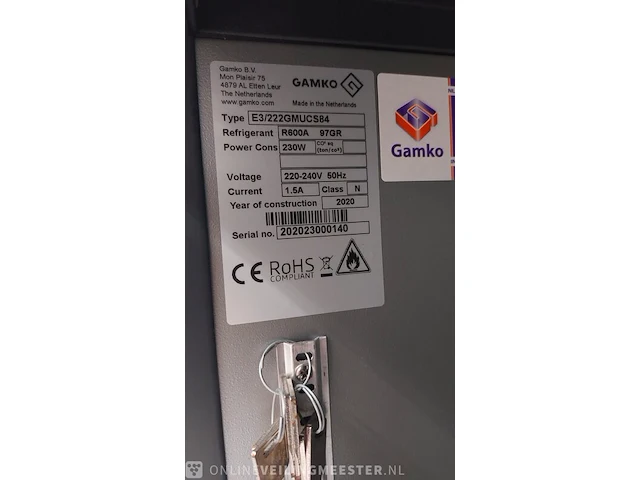 Rvs horeca koeling gamko, e3/222gmucs84, 2020 - afbeelding 15 van  16