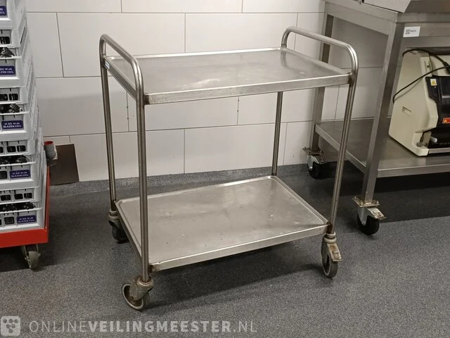 Rvs horeca serveerwagen hupfer - afbeelding 1 van  4