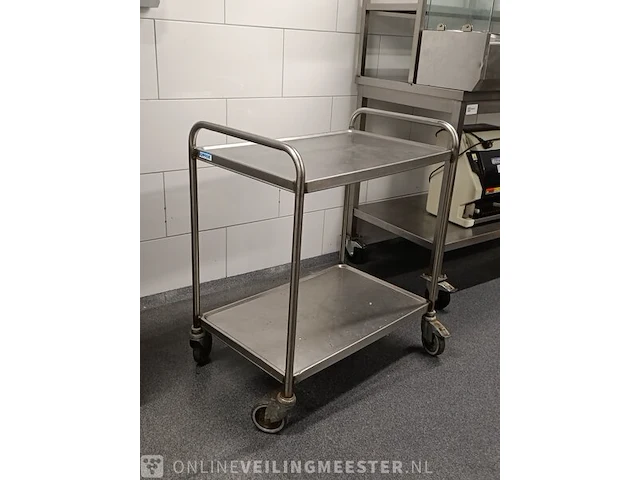 Rvs horeca serveerwagen hupfer - afbeelding 2 van  4