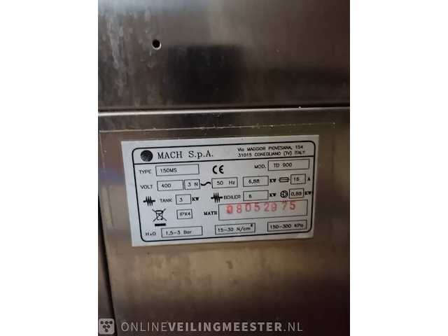 Rvs horeca vaatwasstraat mach - afbeelding 8 van  10
