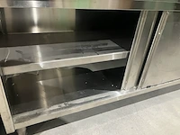 Rvs horeca werkbank/schuifkast, ggm gastro, rvs - afbeelding 6 van  7