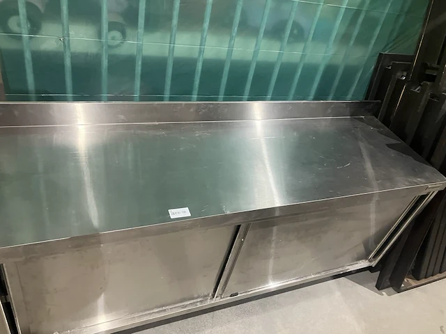 Rvs horeca werkbank/schuifkast, ggm gastro, rvs - afbeelding 7 van  7