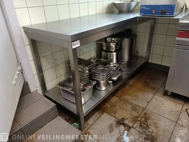 Rvs horeca werktafel - afbeelding 1 van  4
