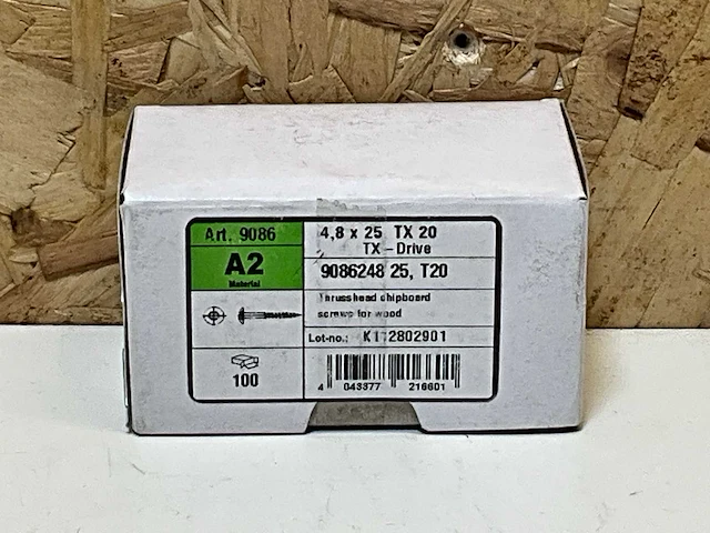 Rvs houtschroef (1700x) - afbeelding 2 van  3