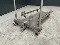 Rvs hydraulische palletwagen - afbeelding 4 van  5