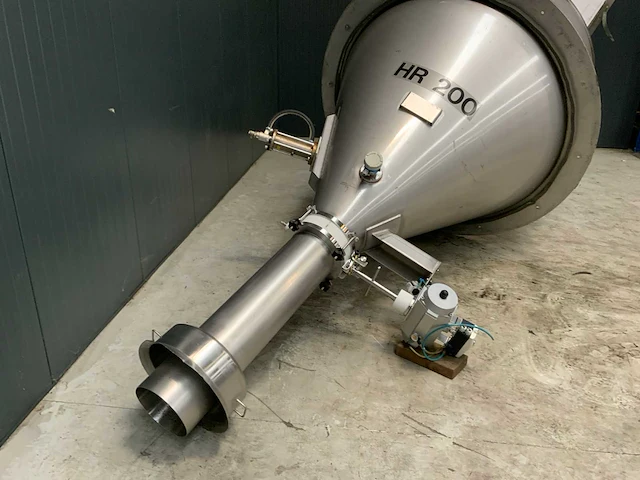 Rvs j-tec silo hopper met afsluiter - afbeelding 5 van  9