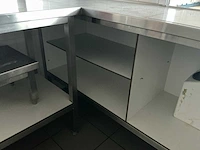 Rvs keuken werktafel (7,40 mtr) - afbeelding 14 van  17