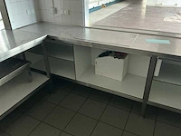 Rvs keuken werktafel (7,40 mtr) - afbeelding 2 van  17