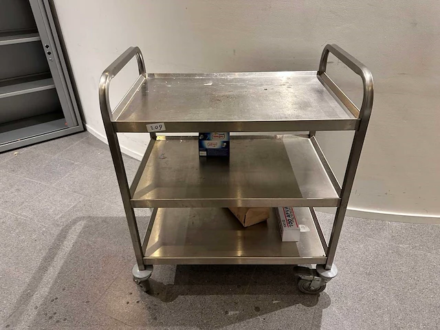 Rvs keukentrolley - afbeelding 1 van  2