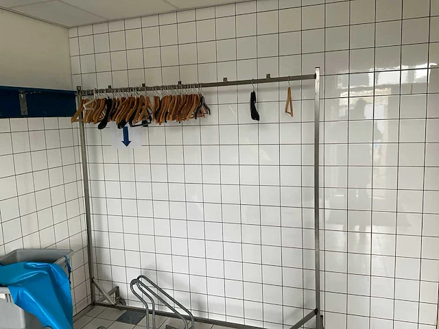 Rvs kledingrek (5x) - afbeelding 3 van  4