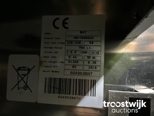 Rvs koelkast - afbeelding 3 van  3