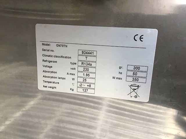 Rvs koelkast - afbeelding 5 van  7