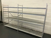 Rvs koelkastrek, 2x regnalwagen, opbergkar, steekwagen - afbeelding 11 van  11