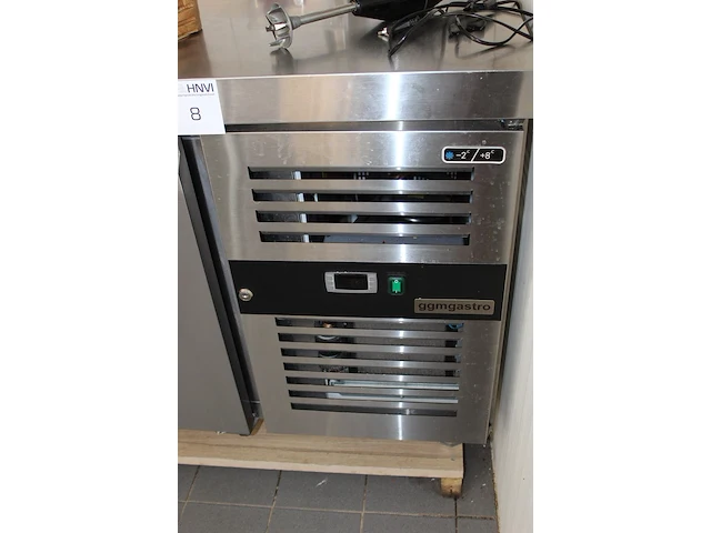 Rvs koelwerkbank ggm gastro met kast en 6 laden. afmeting 223 x 70 x 88 cm. - afbeelding 2 van  3