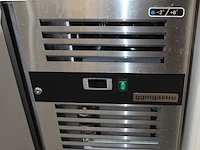 Rvs koelwerkbank ggm gastro met kast en 6 laden. afmeting 223 x 70 x 88 cm. - afbeelding 2 van  3