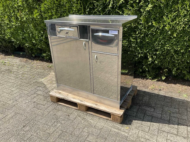 Rvs koffiemeubel - afbeelding 1 van  10