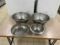 Rvs kom en vergiet (4x) - afbeelding 2 van  6