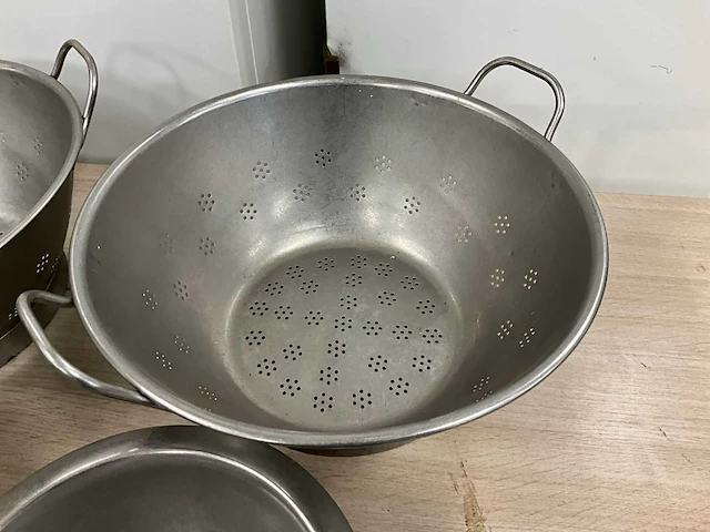 Rvs kom en vergiet (4x) - afbeelding 4 van  6