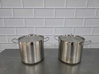 Rvs kookpan (2x) - afbeelding 1 van  6