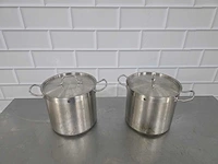 Rvs kookpan (2x) - afbeelding 2 van  6