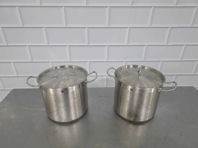Rvs kookpan (2x) - afbeelding 5 van  6