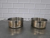 Rvs kookpan (2x) - afbeelding 1 van  6
