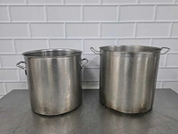 Rvs kookpan (2x) - afbeelding 1 van  3