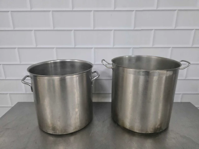 Rvs kookpan (2x) - afbeelding 2 van  3