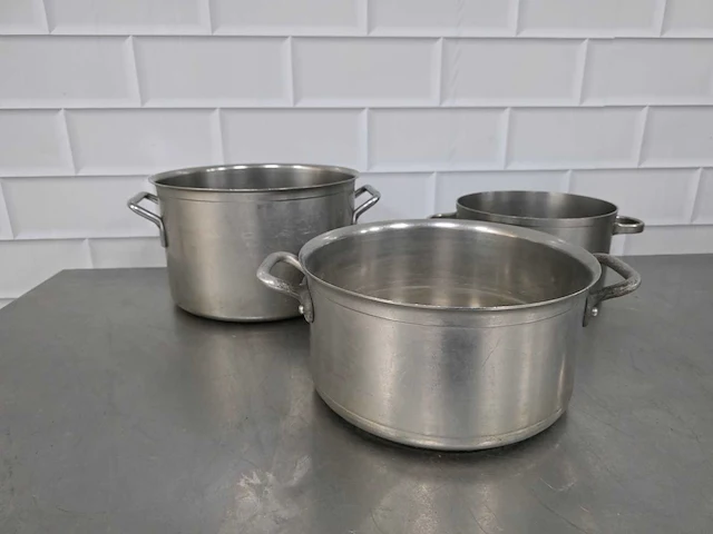 Rvs kookpan (3x) - afbeelding 3 van  3