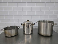 Rvs kookpan (3x) - afbeelding 2 van  3