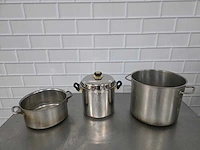 Rvs kookpan (3x) - afbeelding 3 van  3