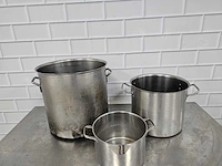 Rvs kookpan (3x) - afbeelding 3 van  3