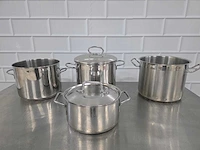 Rvs kookpan (4x) - afbeelding 3 van  3