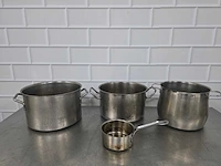 Rvs kookpan (4x) - afbeelding 2 van  3