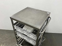 Rvs korven transportwagen - afbeelding 2 van  6