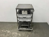 Rvs korven transportwagen - afbeelding 4 van  6