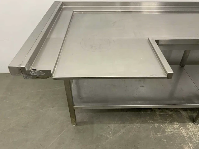 Rvs korvenaanvoer spoeltafel - afbeelding 4 van  6