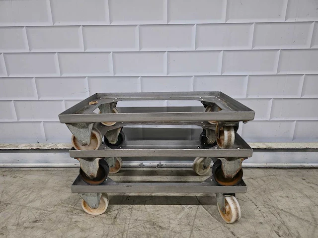 Rvs kratten trolley (3x) - afbeelding 2 van  3