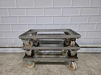 Rvs kratten trolley (3x) - afbeelding 2 van  3