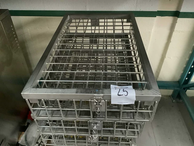 Rvs metalen mand (6x) - afbeelding 2 van  2
