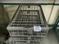 Rvs metalen mand (6x) - afbeelding 2 van  2