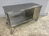 Rvs mobiele werktafel 150cm - afbeelding 3 van  4