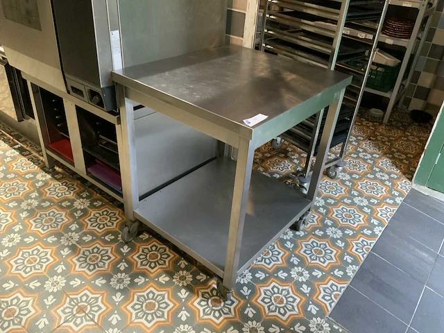 Rvs mobiele werktafel - afbeelding 1 van  2