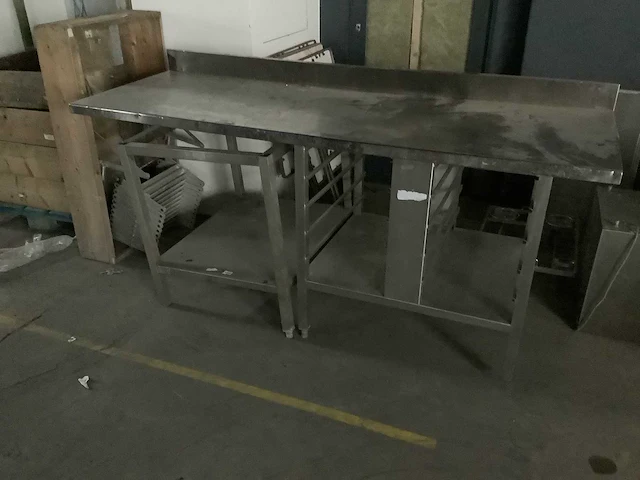 Rvs onderstellen en rvs werkblad - afbeelding 1 van  4