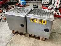 Rvs opbergkist (2x) - afbeelding 1 van  6