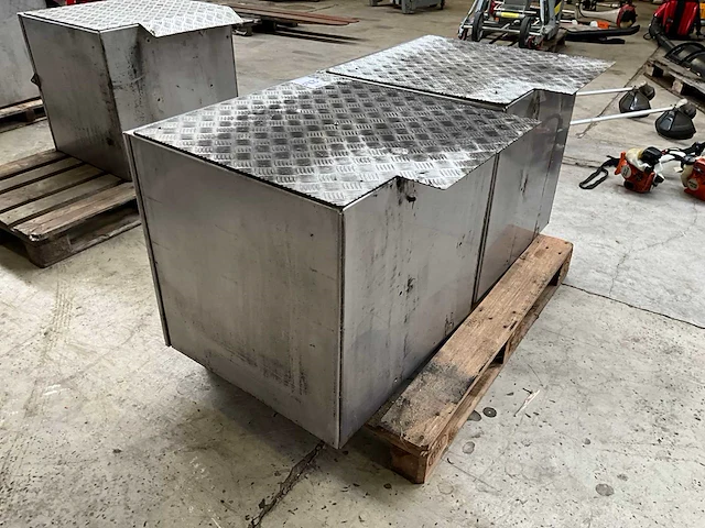 Rvs opbergkist (2x) - afbeelding 4 van  6