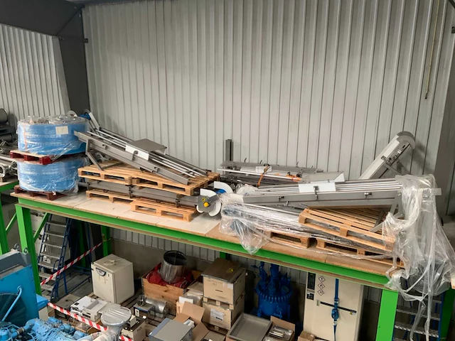 Rvs opvoer transportband 7m ongebruikt - afbeelding 2 van  4