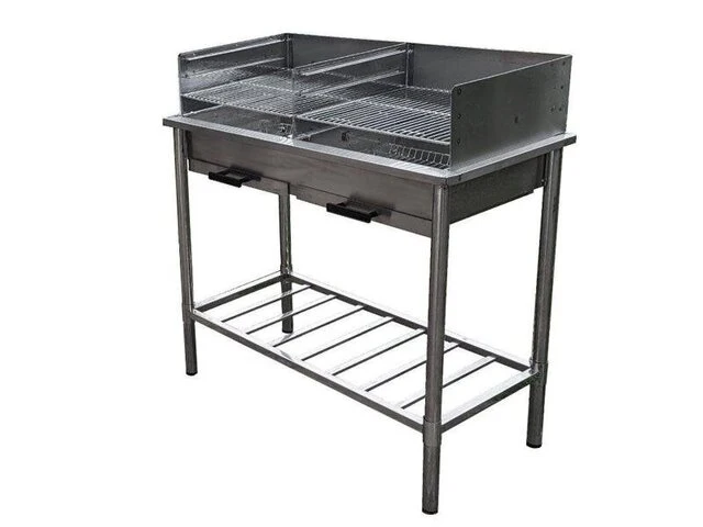 Rvs outdoor tafelgrill westerhold, 2304-02, zilver - afbeelding 1 van  4