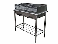 Rvs outdoor tafelgrill westerhold, 2304-02, zilver - afbeelding 1 van  4