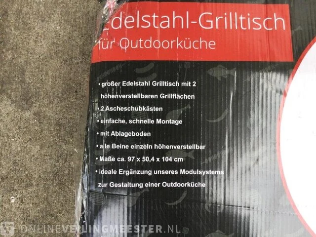 Rvs outdoor tafelgrill westerhold, 2304-02, zilver - afbeelding 3 van  4